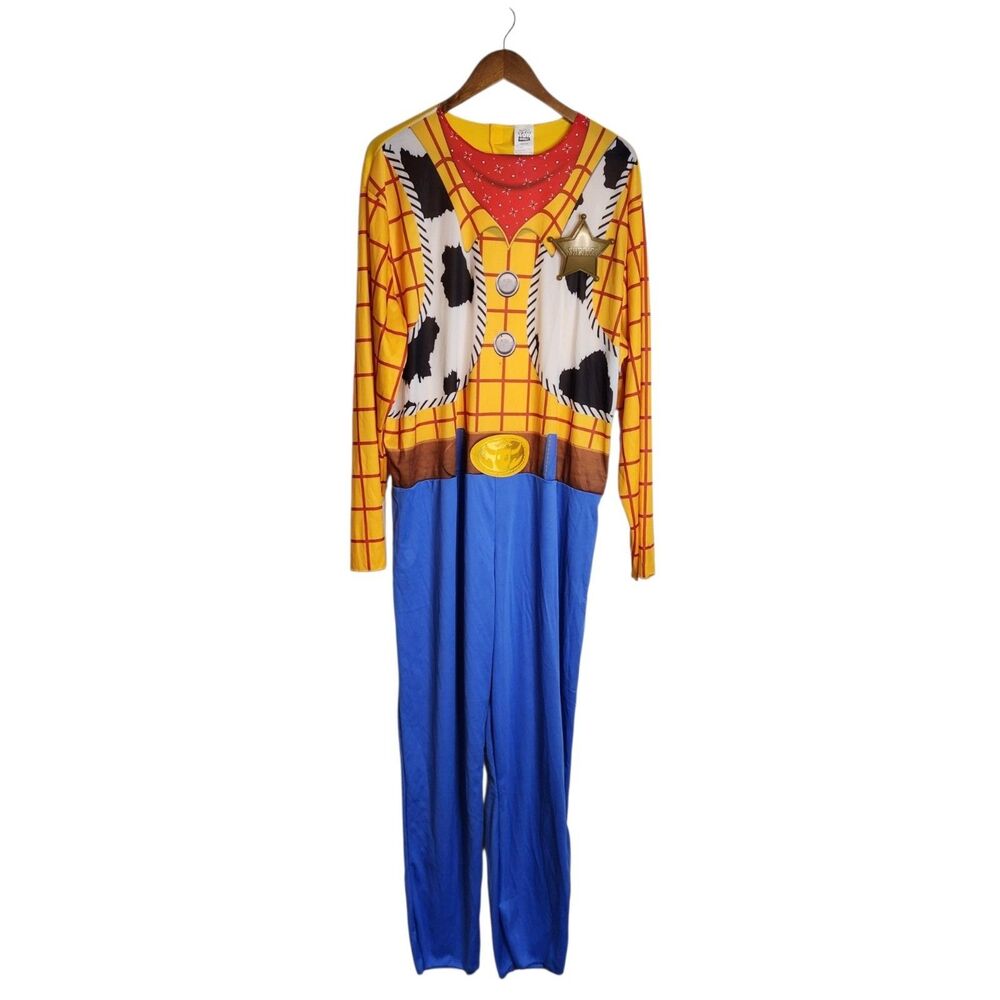 Disney Toy Story Woody Adult Unisex XXL Long Sleeve Costume Cosplay INCOMPLETE